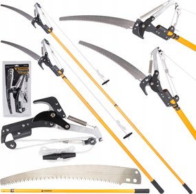 Metszőolló Gémen Teleszkópos 2in1 Fűrész 240CM-ES Fák Ágaihoz