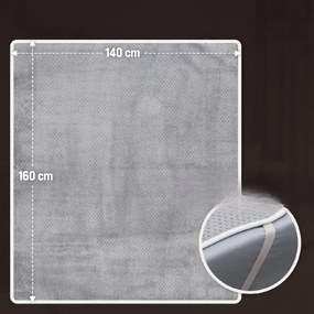 Deuba Fleece fűthető takaró - szürke