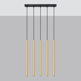 Sollux SL.1198 - Csillár zsinóron PASTELO 5xG9/8W/230V arany