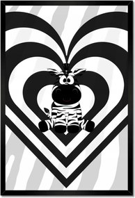 Poszterek keretben 40x60 Zebra csíkos