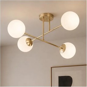 BRILAGI - Plafonra szerelhető csillár MILO 4xE27/60W/230V aranyszínű