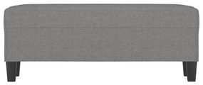 vidaXL sötétszürke szövet pad 100x35x41 cm