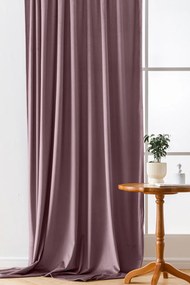 Világoslila VELVET sötétítő függöny 140x270 cm Felfüggesztés: Hullámos sínszalag