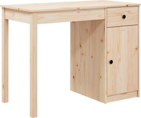 vidaXL tömör fenyőfa íróasztal 100 x 50 x 75 cm