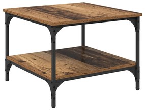 vidaXL Dohányzóasztal Öreg fa 55 x 55 x 40 cm Faanyag