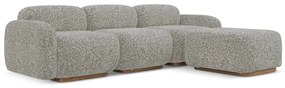 Szürke moduláris sarokkanapé (variálható sarok) Ailani – Makamii