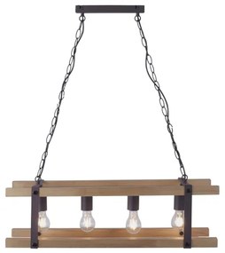 Leuchten Direkt 15684-79 - Csillár láncon EDITH 4xE27/60W/230V