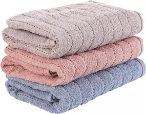 Puha Pamut Fürdőlepedő Szett 3 Pak 50X100 Moraj