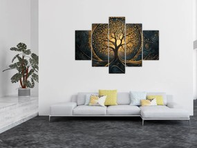 Kép – Arany aurájú fa (150x105 cm)