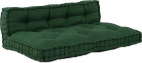vidaXL Moduláris kanapé 2 pcs Zöld 120 x 80 x 38 cm szövet