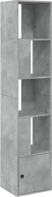 vidaXL betonszürke szerelt fa könyvespolc 40 x 36 x 189 cm