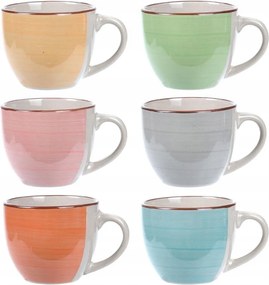 Espresso Kávéscsésze Készlet 6db-os 90ml Színes kerámia Ajándék