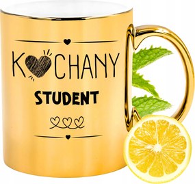 Prémium Arany Csillogó Bögre Diákoknak Ajándék Nyomtatott Fotóval