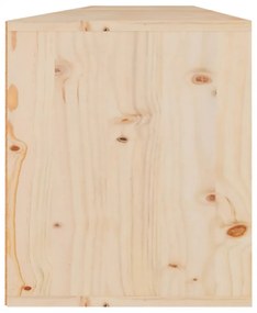 2 db tömör fenyőfa faliszekrény 80 x 30 x 35 cm
