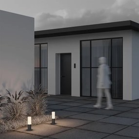 Maytoni O418FL-01GR - Kültéri lámpa WILLIS 1xE27/60W/230V 30 cm IP54 antracit