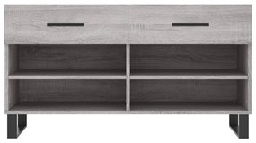 vidaXL szürke sonoma színű szerelt fa cipőpolc 102 x 35 x 55 cm