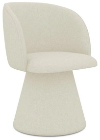Krémszínű kárpitozott étkezőfotel Maia – Makamii
