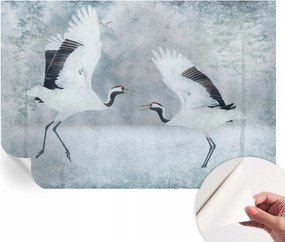 ĂntapadĂłs tapĂ©ta 3D fali ragasztĂłval Harmonikus daruk 152x104 cm