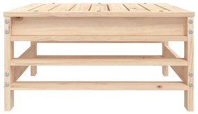 Tömör fenyőfa kerti lábzsámoly