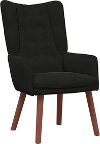 vidaXL karosszék Fekete 63 x 67 x 94 cm Bársony