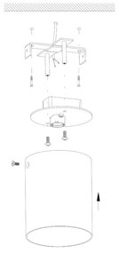 Eglo Polasso 94503 mennyezetlámpa, 3,3W LED, 340 lm, 3000K