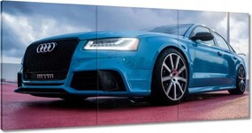 Vászonkép 60x30 Kék Audi
