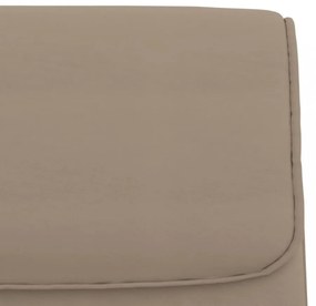 kávészínű műbőr pad 100 x 64 x 80 cm