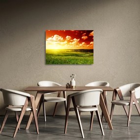 Nyári rét képe (üvegen) (70x50 cm)