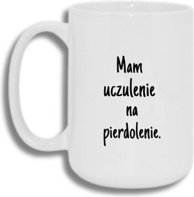 Bögre Fehér Nagy 440ml Ajándék Vicces Allergiás Vagyok