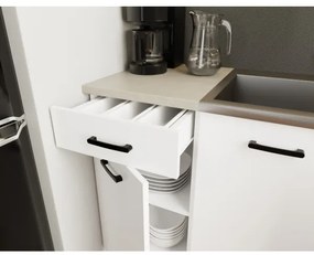 ARLEN 180 cm fehér konyhabútor