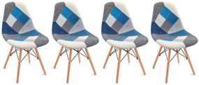 Patchwork étkezőszékek 4db Wave