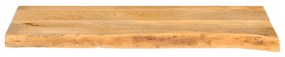 tömör mangófa természetes élű asztallap 70 x 30 x 2,5 cm