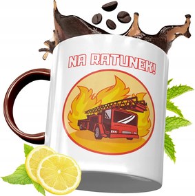 Bordó Bögre Tűzoltónak Születésnapi Ajándék fényképes nyomattal