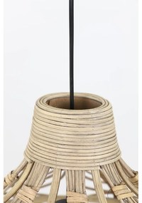 Natúr színű mennyezeti lámpa rattan búrával ø 42 cm Pocita – Light &amp; Living