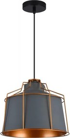 Lámpa Mennyezeti lámpatest GOA, 3550,AC220-240V,50/60Hz,1*E27,IP20,átmérő 32cm,egyes, szürke