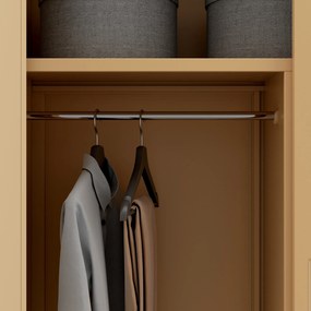 Zárható tárolószekrény DAWID, 900 x 1850 x 450 mm, Fresh Style: bézs