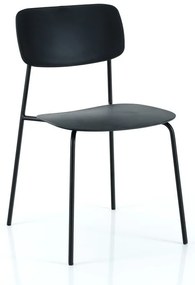 Fekete étkezőszék szett 2 db-os Primary - Tomasucci