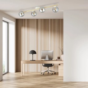 Emibig modern mennyezeti lámpa splendi fehér grafit arany emi1247/4