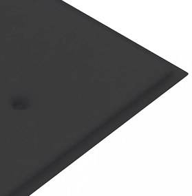 2 személyes tömör eukaliptuszfa kerti pad párnával 120 cm