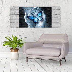 A pillangó képe a falon (120x50 cm)