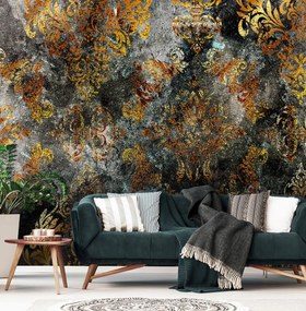 Fotótapéta - Aranybarna motívum - beton (152,5x104 cm)