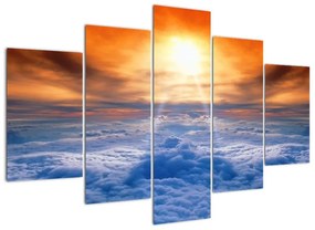 Modern kép - nap a felhők felett (150x105cm)