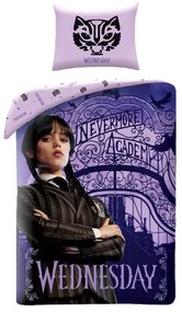 Wednesday Nevermore Academy ágyneműhuzat 140×200cm, 70×90 cm