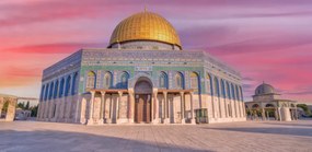 Poszter 91,3x44,5cm Al-Aksza mecset 3, Assaf Frank