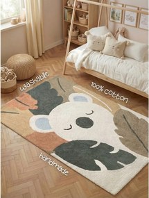 Krémszínű mosható-kézi szövésű pamut gyerek szőnyeg 140x200 cm Snuggle Rio – Hanse Home