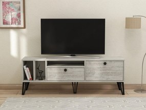 TV asztal/szekrény Tölgyeki 2 (szürke + fehér) . 1095316
