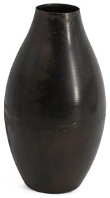 KOLONY fekete-barna fémváza 25 cm
