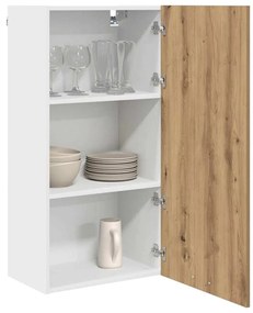 Függő szekrény Riga Artisan tölgy és fehér 50 x 31 x 100 cm