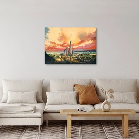 Kép - Festett város (70x50 cm)