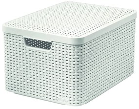 Style fehér tárolódoboz fedéllel, 30 l - Curver